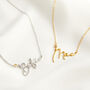 Personalised Name And Gemstone Necklace Gift, thumbnail 4 of 6