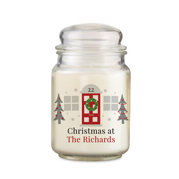 Personalised Family Home Christmas Candle Jar, 4 of 4