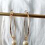Charm Gold Plated Hoop Earrings Mothers Day Jewellery, thumbnail 9 of 10