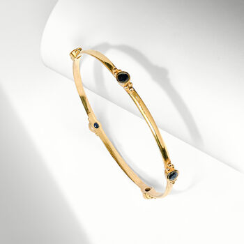 Personalised Holi Jewel Birthstone Gold Plated Stacking Bangle, 2 of 12