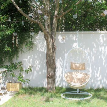 Bahia Hanging Garden Chair In White, 2 of 4
