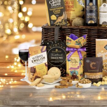 Fireside Feast Wicker Basket Hamper, 3 of 5