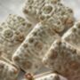 Sofia Embroidered Rectangle Clutch With Flower Clasp In White Colour, thumbnail 3 of 6