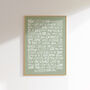 Can't Help Falling In Love Elvis, Song Lyrics Wall Art, thumbnail 5 of 9