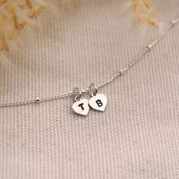 Heart Personalised Family Initials Charm Bracelet In Silver Or Gold, 4 of 7