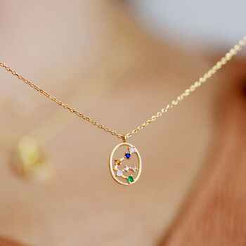 Constellation Star Sign Multi Gemstone Necklace, 2 of 12