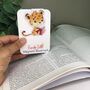 Personalised Magnetic Bookmark Reading Animals, thumbnail 3 of 7