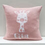 Personalised Knitted Giraffe Cushion, thumbnail 6 of 12
