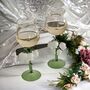 Set Of Two Luxury Lily Wine Glasses, thumbnail 2 of 6
