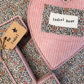 Liberty London Personalised Fabric Hearts, 3 of 8