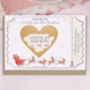 Personalised Christmas Santa Sleigh Gift Reveal Scratch Voucher, thumbnail 2 of 3