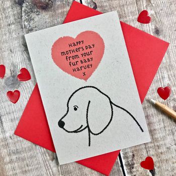 Personalised Dog Mother's Day Card, 4 of 4