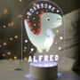 Personalised Dinosaur LED Colour Changing Light, thumbnail 1 of 5