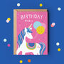 Unicorn Birthday Card, thumbnail 1 of 3