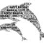 Dolphins Personalised Word Cloud Print, thumbnail 2 of 2