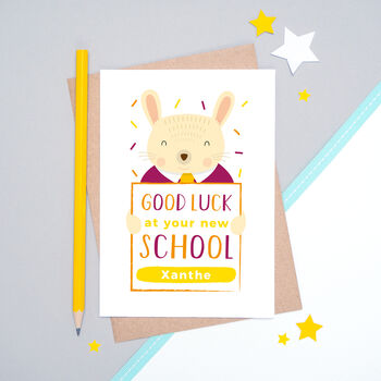 Personalised Good Luck At Your New School Card, 3 of 9