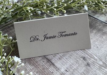 Wedding Table Guests Place Name Card Personalised, 5 of 12