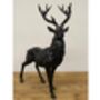 38cm Standing Stag Deer Bronze Effect Ornament Figurine Gift, thumbnail 7 of 8