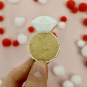 Personalised Hand Iced Engagement Letterbox Biscuits, 3 of 7
