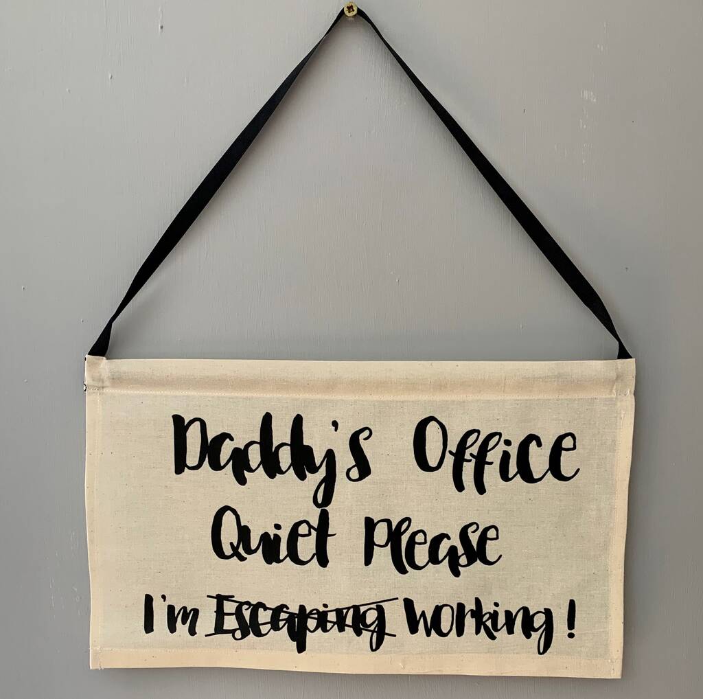 Home Office Working From Home Sign Gift By Matchimony