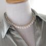 Freshwater White Baroque Pearl Choker, thumbnail 3 of 11