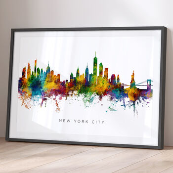 New York Skyline Cityscape Black And White, 2 of 12