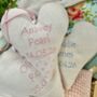 Linen Baby Name Heart, thumbnail 6 of 12