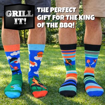 United Oddsocks Grill It Men's Gift Box Set, 5 of 8
