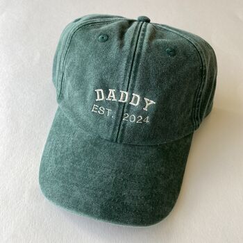 Personalised Dad Father Daddy Est. Year Cap, 4 of 10