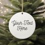 Personalised Text Ornament, Personalised Ornament, Logo Bauble, thumbnail 2 of 4