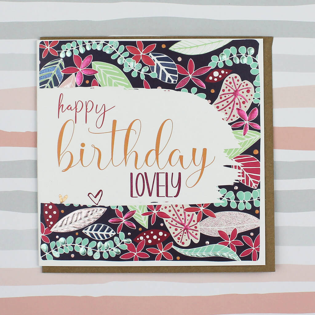 Happy Birthday Card Female Floral By Molly Mae® | notonthehighstreet.com