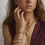 Allium Star Necklace Gold Plated Sterling Silver, thumbnail 4 of 7