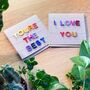 I Love You Mini Garland Card And Decoration, thumbnail 2 of 2