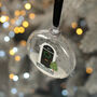 1st Christmas At A New Home Door Glitter Glass Bauble, thumbnail 8 of 8