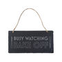Great British Baker 'Busy Watching Bake Off' Illustrated Slate Sign, thumbnail 2 of 2