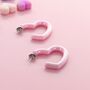 Fun Statement Valentine Heart Hoop Earrings, thumbnail 4 of 10