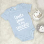 My Uncle Is My Favourite Personalised Babygrow, thumbnail 2 of 10