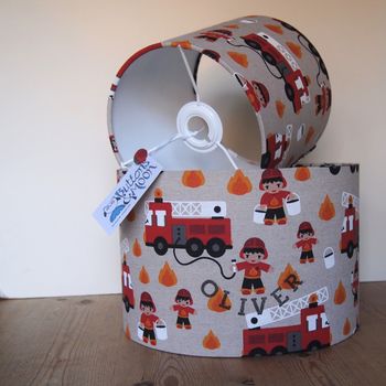 Child's Fire Engine Lampshade, 5 of 9