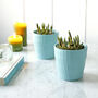 Turquoise Ripple Plant Pot, thumbnail 1 of 2