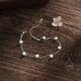 Genuine Pearl Bracelet In Sterling Silver, thumbnail 7 of 12