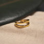 Double Line Gold Plated Ring For Women, thumbnail 2 of 6