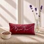Breathe Embroidered Lavender Eye Pillow, thumbnail 3 of 7