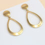 Gold Hoop Earrings, Gold Plated, thumbnail 6 of 7