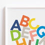 Colourful Alphabet Letters Educational Kids Print, thumbnail 2 of 10