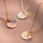 Personalised Initial Birthstone Necklace Photo Set, thumbnail 4 of 12