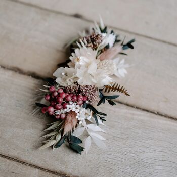 Wren Boho Dried Flower Bridal Wedding Headpiece, 2 of 3