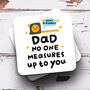 Personalised Birthday Mug 'Dad No One Measures Up', thumbnail 3 of 3