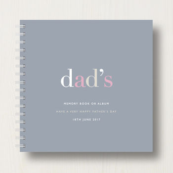 Personalised Dad's Memory Book Or Album, 8 of 8