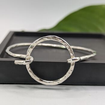Breathe Sterling Silver Bangle, 2 of 10