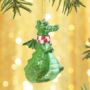 Green Dragon Christmas Tree Decoration, thumbnail 1 of 2